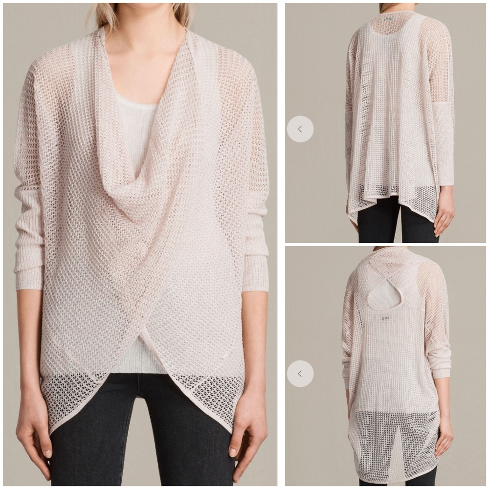 AllSaints Itat Lev Mesh Shrug